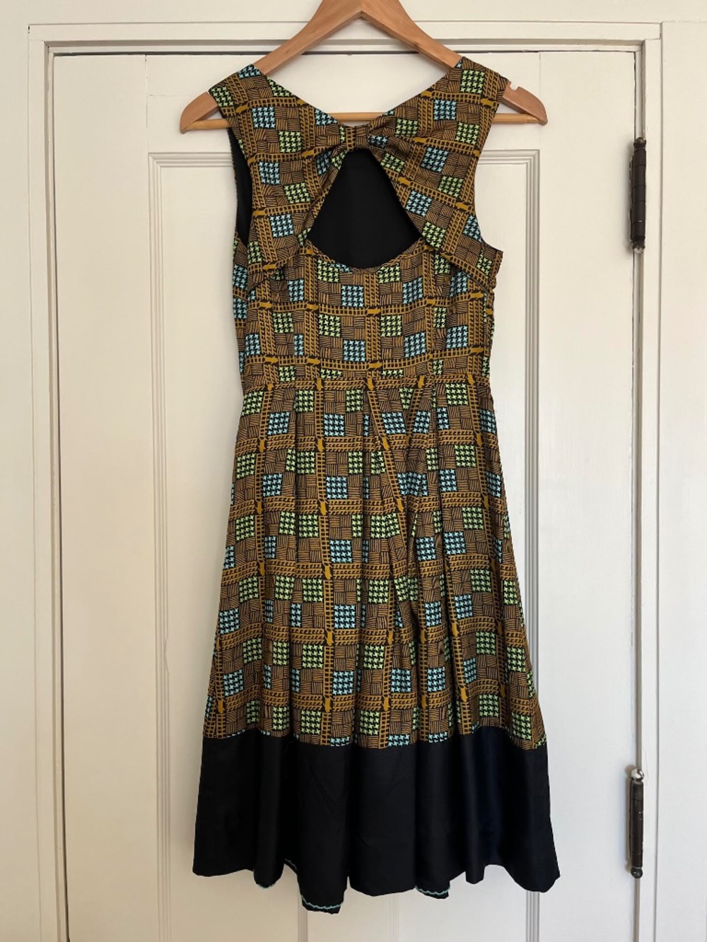 Anthropologie Girls from Savoy Kakum Flared Silk Dress Size 2 - Picture 4 of 6
